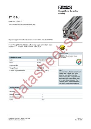 3036123 datasheet  